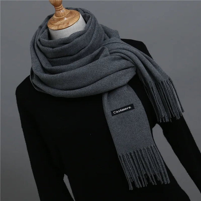 Écharpe homme couleur unie - Bleu marine - | La boutique du chapeau