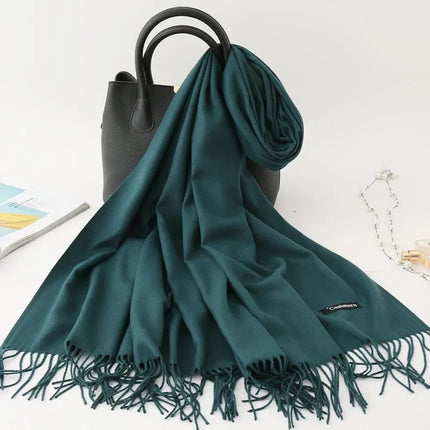 Écharpe homme couleur unie - Vert - | La boutique du chapeau