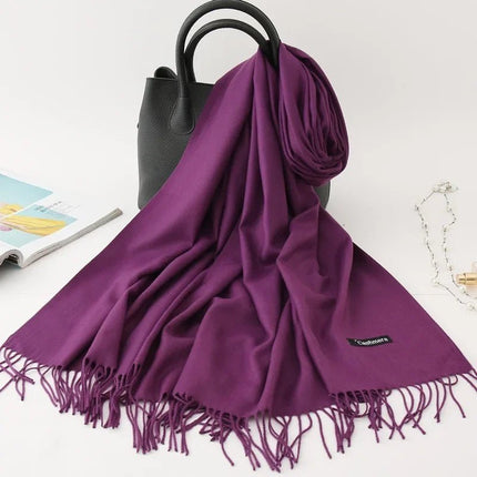 Écharpe homme couleur unie - Violet - | La boutique du chapeau