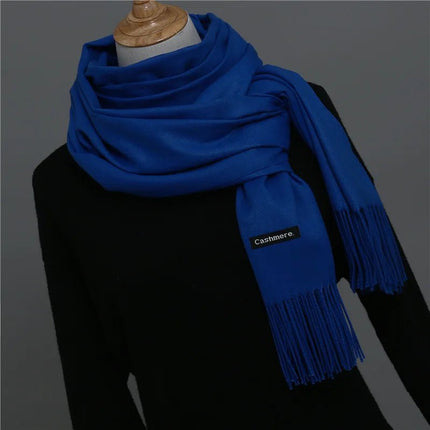 Écharpe homme couleur unie - Bleu marine - | La boutique du chapeau