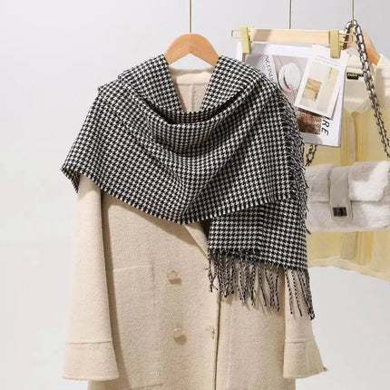 Écharpe plaid en cachemire - Bleu - 200x70cm | La boutique du chapeau