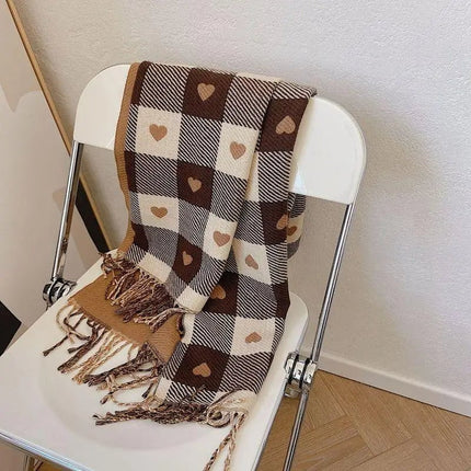 Écharpe plaid en cachemire - Noir - 200x70cm | La boutique du chapeau