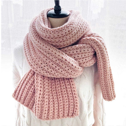 Écharpe tricotée en laine pour Femme - Gris - | La boutique du chapeau
