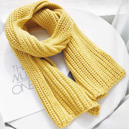 Écharpe tricotée en laine pour Femme - Gris - | La boutique du chapeau