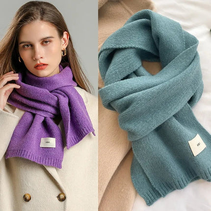 Écharpe unie en fil de laine - WT73 - 1 - | La boutique du chapeau