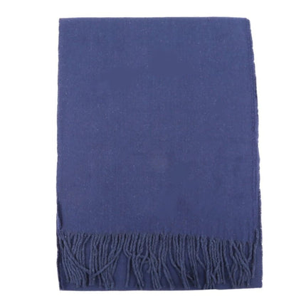 Écharpes de couleurs unies pour homme - Bleu - | La boutique du chapeau