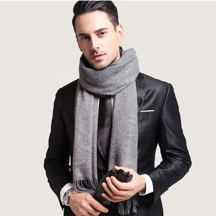 Écharpes de couleurs unies pour homme - Rouge - | La boutique du chapeau