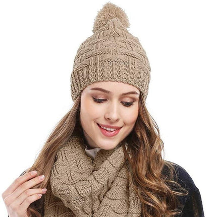 Ensemble 2 pièces tricoté chaud - Adulte - | La boutique du chapeau