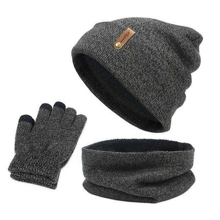Ensemble 3 pièces classique - Gris - Adulte | La boutique du chapeau