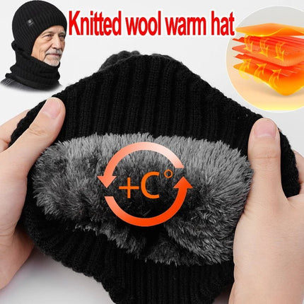 Ensemble bonnet cahe - cou pour homme - Gris - Ajustable (du 54 au 59) | La boutique du chapeau