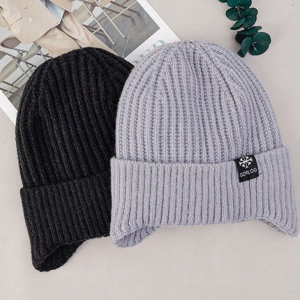 Ensemble bonnet cahe - cou pour homme - Gris - Ajustable (du 54 au 59) | La boutique du chapeau