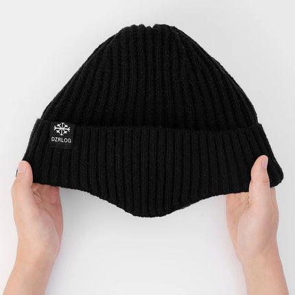 Ensemble bonnet cahe - cou pour homme - Gris - Ajustable (du 54 au 59) | La boutique du chapeau