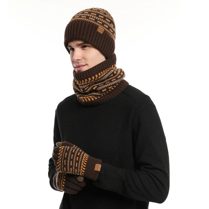 Ensemble bonnet echarpe et gants unisexe - Gris clair - Ajustable (du 54 au 59) | La boutique du chapeau