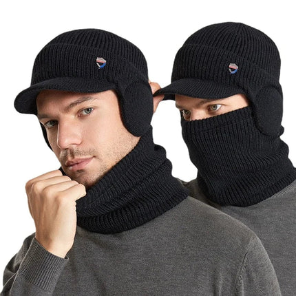 Ensemble bonnet et écharpe pour homme - Bleu - Ajustable (du 54 au 59) | La boutique du chapeau