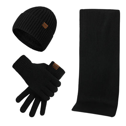Ensemble homme bonnet écharpe et gants - Kaki - Ajustable (du 54 au 59) | La boutique du chapeau