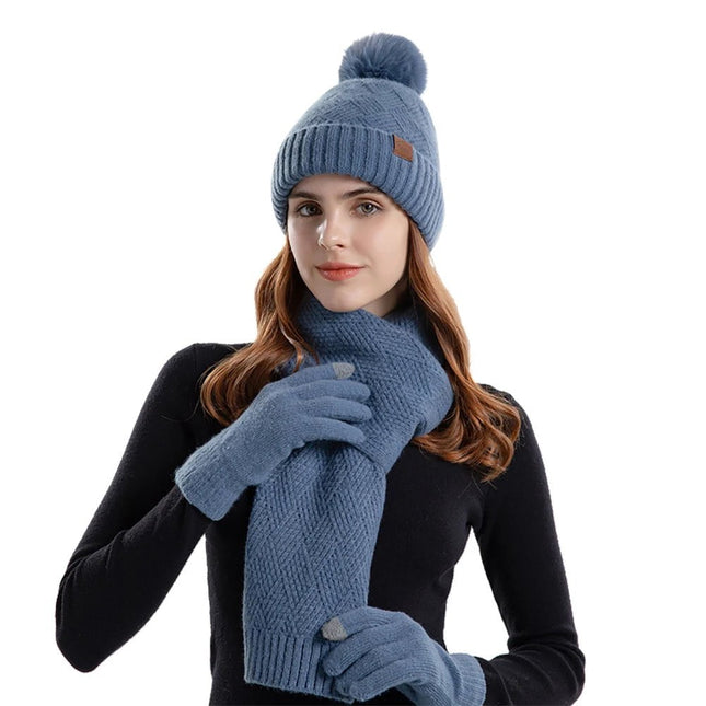 Ensemble trois pièces en coton - Gris - Ajustable (du 54 au 59) | La boutique du chapeau