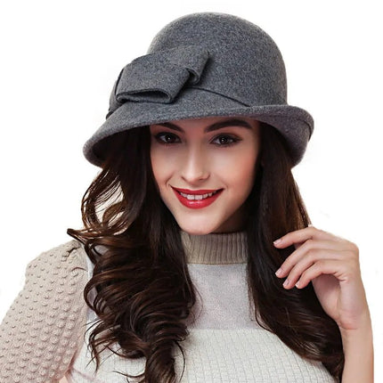 Fedora femme en feutre - Gris - M (56 - 58cm) | La boutique du chapeau