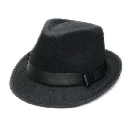 Fédora unisexe - Noir - M (56 - 58cm) | La boutique du chapeau