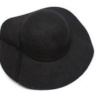 Fedora vintage en Laine à Large Bord - Noir - M (56 - 58cm) | La boutique du chapeau
