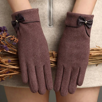 Gants coupe - vent en peluche interne - Noir - Ajustable ( 6 ½ à 8 ) | La boutique du chapeau