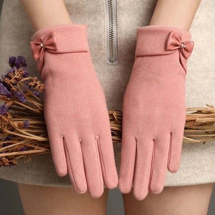 Gants coupe - vent en peluche interne - Noir - Ajustable ( 6 ½ à 8 ) | La boutique du chapeau