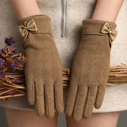 Gants coupe - vent en peluche interne - Noir - Ajustable ( 6 ½ à 8 ) | La boutique du chapeau