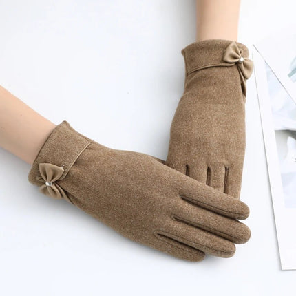 Gants coupe - vent en peluche interne - Khaki - Ajustable ( 6 ½ à 8 ) | La boutique du chapeau
