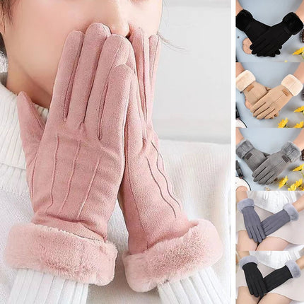 Gants d'hiver chauds et résistants au froid - Rose foncè - Ajustable ( 6 ½ à 8 ) | La boutique du chapeau