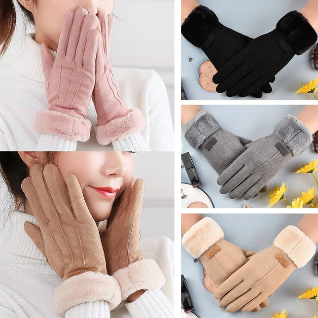 Gants d'hiver chauds et résistants au froid - Rose foncè - Ajustable ( 6 ½ à 8 ) | La boutique du chapeau