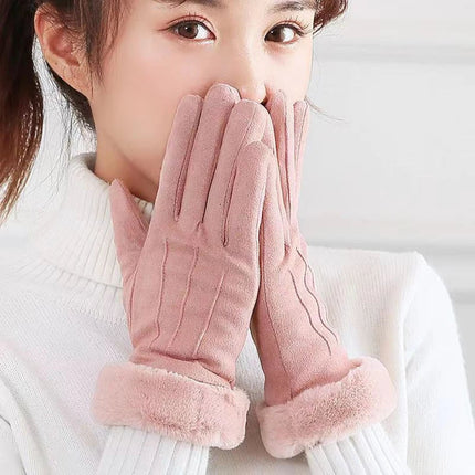 Gants d'hiver chauds et résistants au froid - Rose foncè - Ajustable ( 6 ½ à 8 ) | La boutique du chapeau