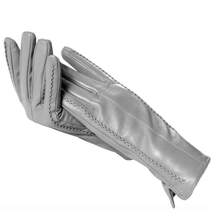 Gants en cuir de haute qualité - Gris - S - 6 ½ | La boutique du chapeau