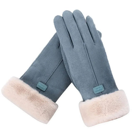 Gants épais et chauds - Bleu - Ajustable ( 6 ½ à 8 ) | La boutique du chapeau