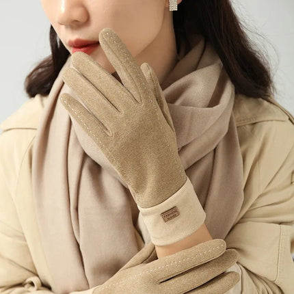Gants Vintage pour femmes - Khaki 02 - Ajustable ( 6 ½ à 8 ) | La boutique du chapeau
