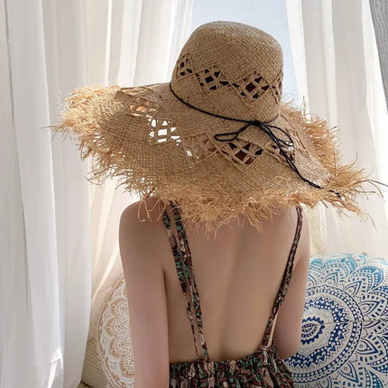 Grand chapeau de paille - Khaki - M (56 - 58cm) | La boutique du chapeau
