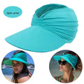 La boutique du chapeau agate green Chapeau de soleil à visière pour femmes