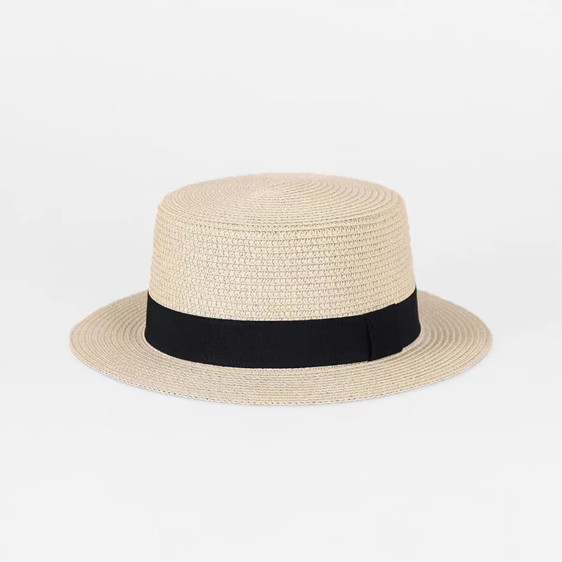 La boutique du chapeau Beige 2 / M 56-58cm Canotier femme