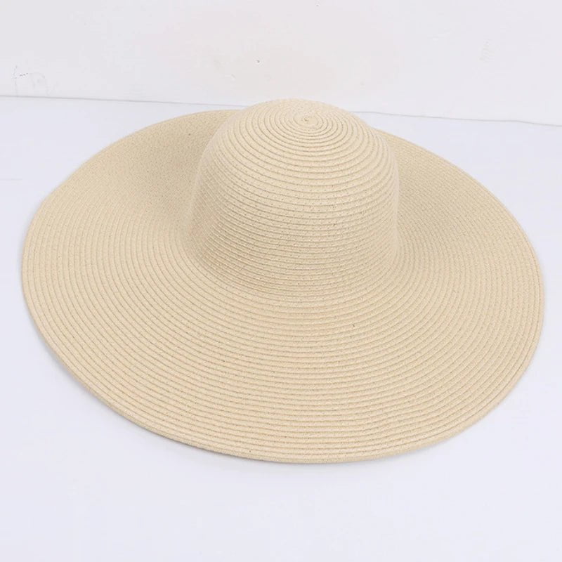 La boutique du chapeau Beige / 56-58cm Chapeau de plage femme