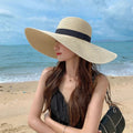 La boutique du chapeau Beige Chapeau de plage pliable