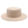 La boutique du chapeau Beige clair / M 56-58cm Canotier femme