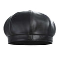 La boutique du chapeau béret Noir / 55-57cm Béret en cuir PU béret chapeau pour femmes automne hiver