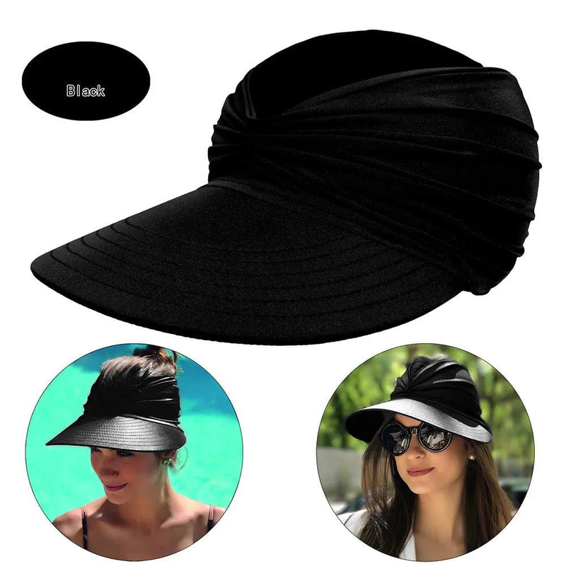 La boutique du chapeau Black Chapeau de soleil à visière pour femmes