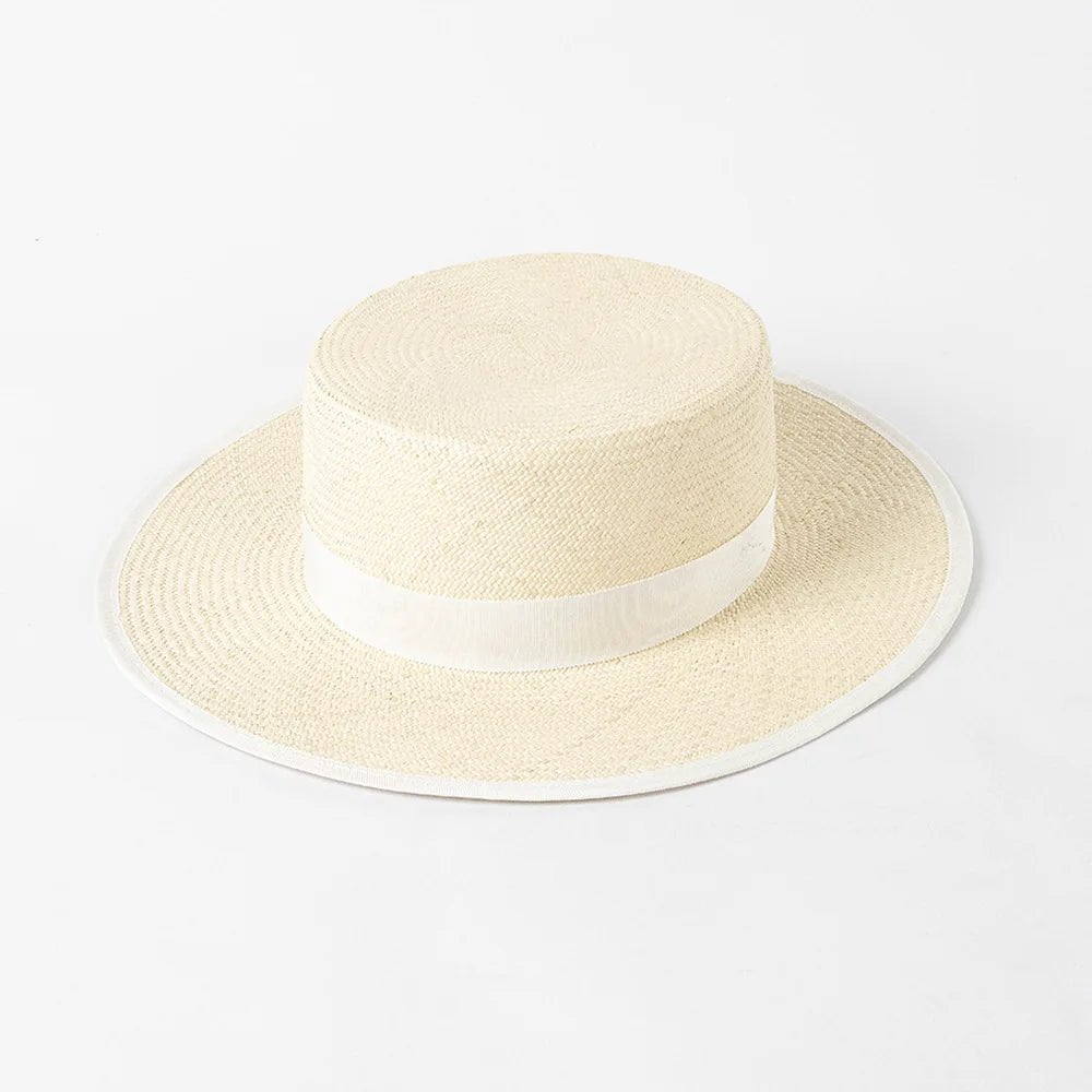 La boutique du chapeau Blanc Canotier pour femme