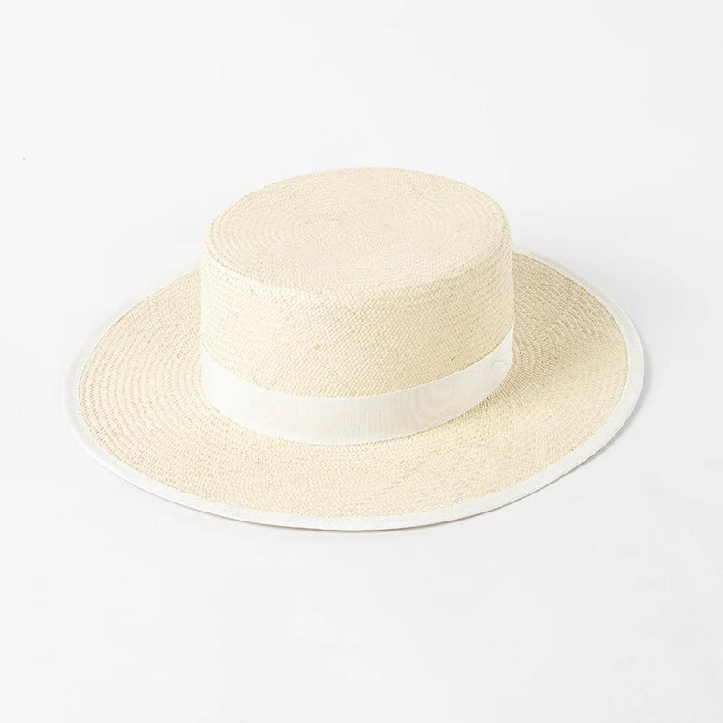 La boutique du chapeau Blanc Canotier pour femme