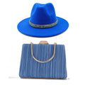 La boutique du chapeau Bleu / 55-58CM Ensemble chapeau et sac