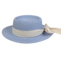 La boutique du chapeau Bleu ciel / M55-58cm Chapeau de plage avec ruban