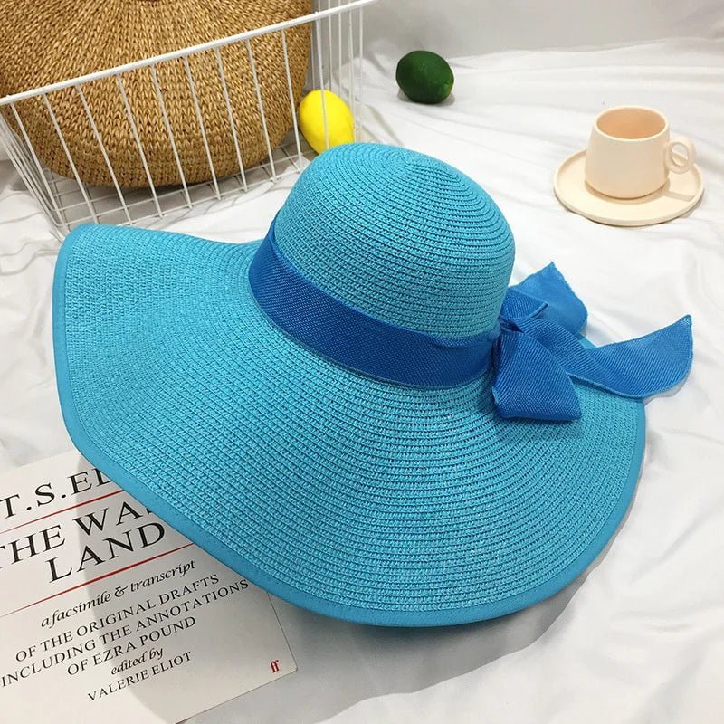 La boutique du chapeau Bleu / M55-58cm Grand chapeau de soleil