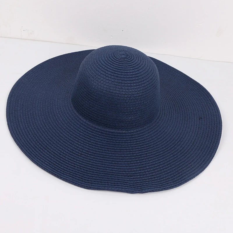La boutique du chapeau Bleu marine / 56-58cm Chapeau de plage femme