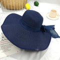 La boutique du chapeau Bleu marine Chapeau de paille pour femme