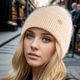 La boutique du chapeau bonnet Beige / Ajustable (du 54 au 59) Bonnet femme de couleur unie