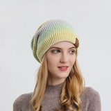 La boutique du chapeau bonnet Bonnet femme en laine chaude avec dégradé de couleurs